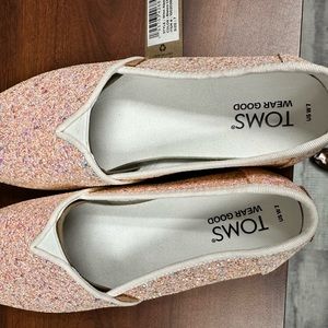 Tom’s Alpargata Blanco Chunky Glitter